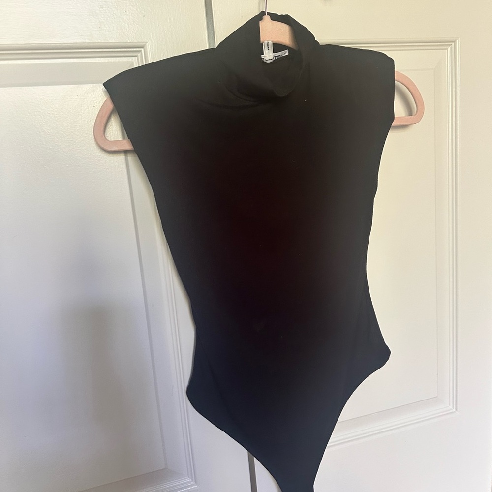 Good American Black Bodysuit